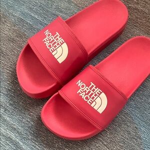 The North Face Bold Red Slide Sandals